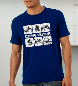 Куку тениска мъжка - Coma Sutra, синя