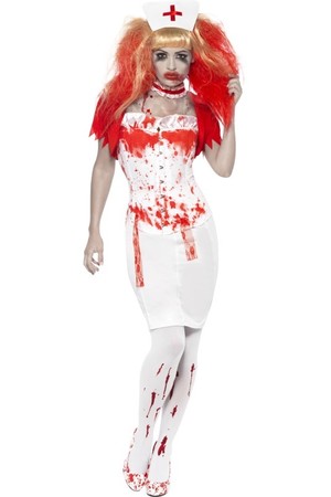 Дамски костюм Медицинска сестра, окървавена #SMF21952