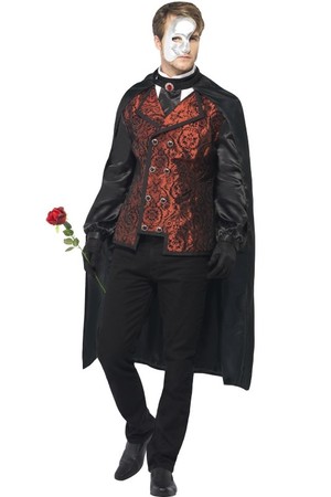 Мъжки костюм Фантомът от Операта #SMF24574