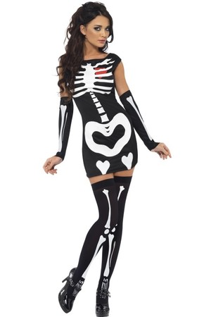 Дамски костюм Скелет #SMF34192