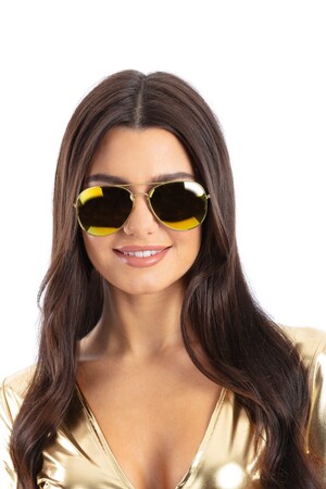 Очила Авиатор-златни, Куку МагЪзин