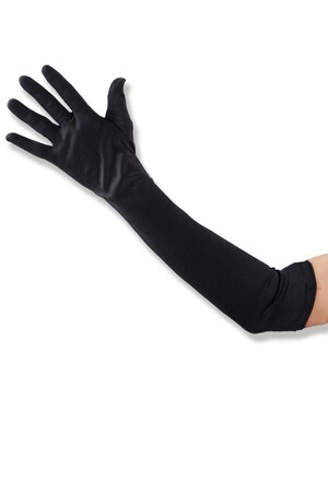 Ръкавици черни, дълги #I03241