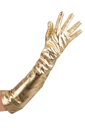 Ръкавици златни, дълги #I03255