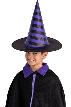 Шапка на вещица - с лилави райета, Куку МагЪзин