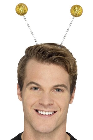 Диадема с антенки-златни топки, Куку МагЪзин