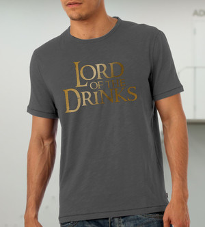 Куку тениска мъжка - Lord of the Drinks, сива