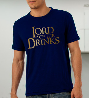 Куку тениска мъжка - Lord of the Drinks, тъмно синя