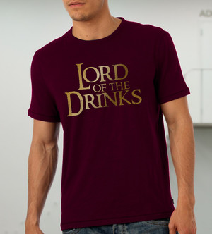 Куку тениска мъжка - Lord of the Drinks, бордо