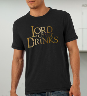 Куку тениска мъжка - Lord of the Drinks, тъмно сива