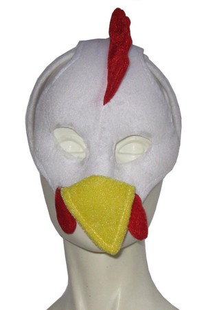 Детска маска на диадема пиле, плюш #P1901