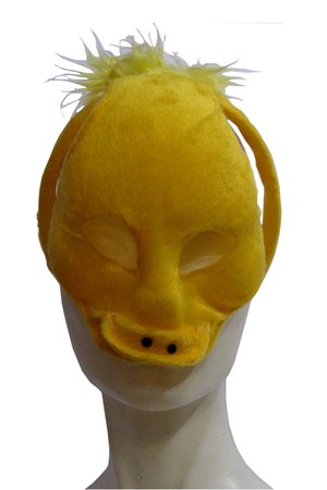 Детска маска на диадема пате, плюш #P1901