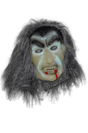Детска маска с болана Вампир със сива коса, Куку МагЪзин