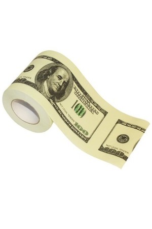 100-доларова тоалетна хартия