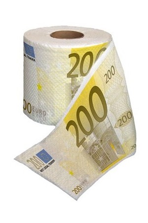 Тоалетна хартия от 200 евро