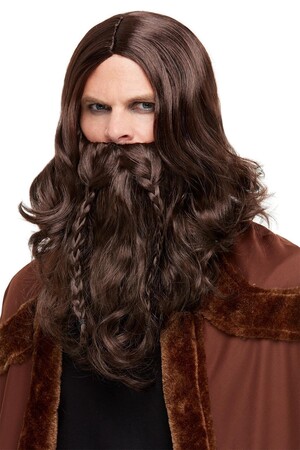 Перука с брада Викинг #SMF50752