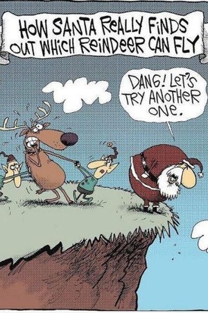 Как Дядо Коледа разбира кои елени могат да летят