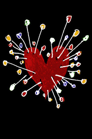 Anti Valentine's Day - Pin cushion heart